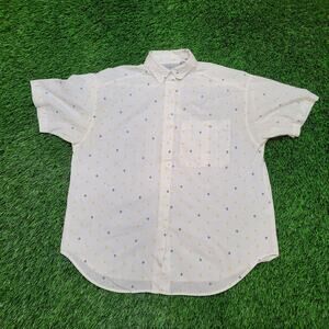 Vintage 90s Venezia Geometric Print Baggy Button Shirt Womens XS Short-Sleeve